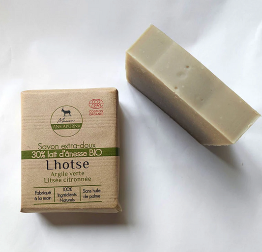 Savon à Froid - Lhotse argile verte litsee citron 100g