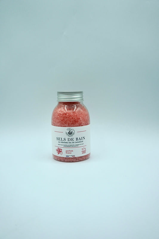 Sel de bain - Fraise - Pot 300g