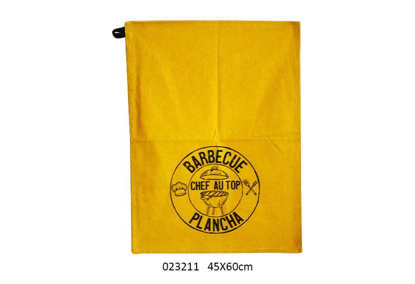 Torchon jaune cook 45 x 60 cm